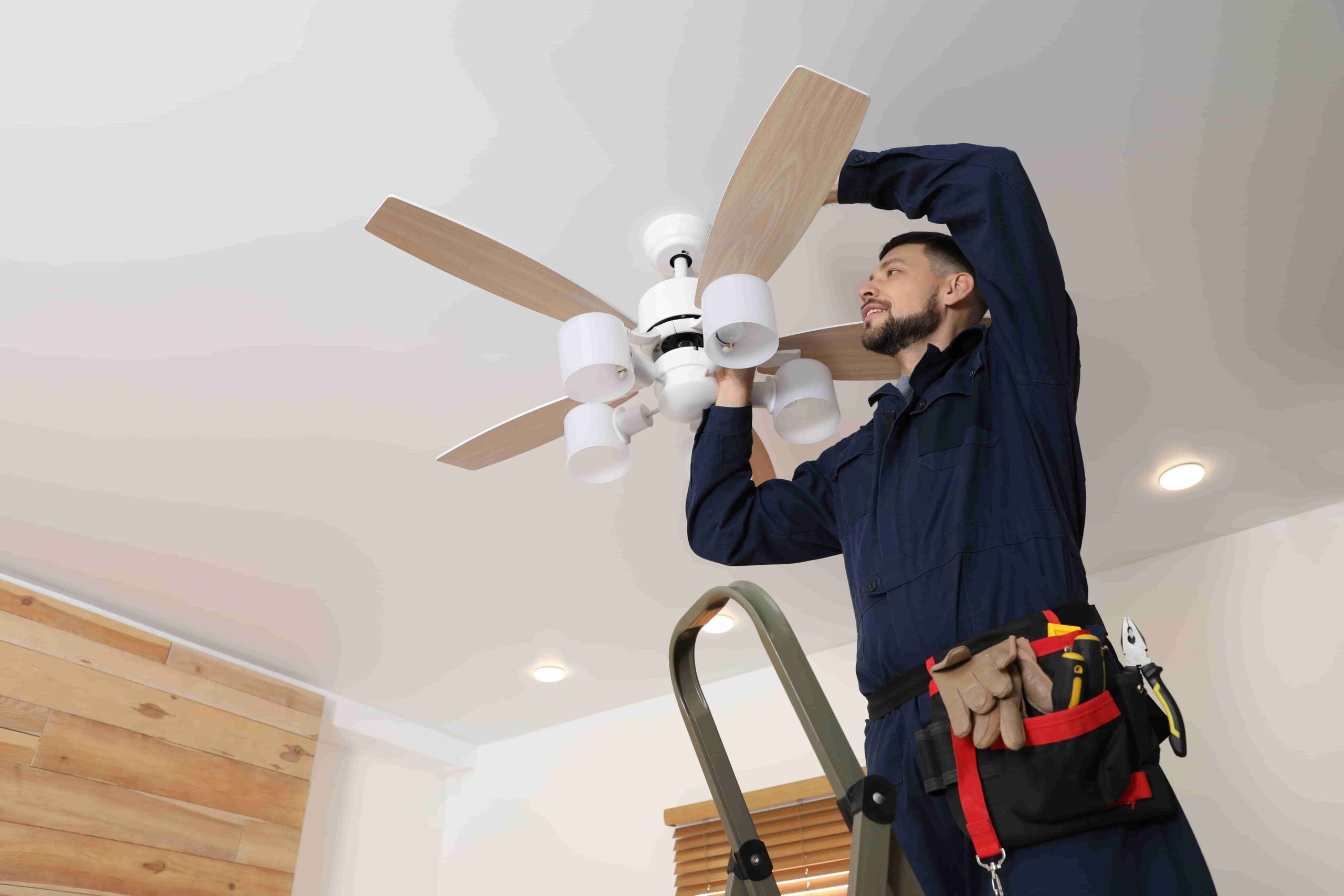 Ceiling fan installation